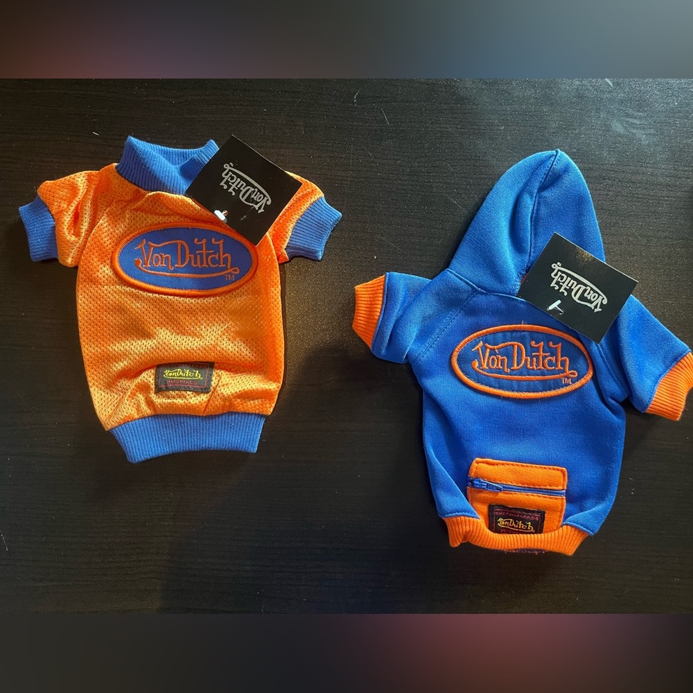 VON Dutch Dog Spring Clothes Pet Puppy Costume Dog Cat Sports Apparel set xxs